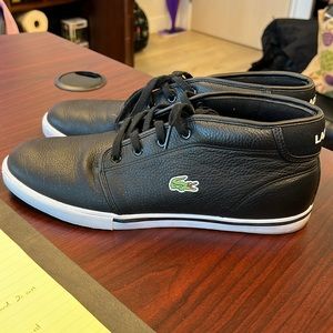 Mens Lacoste 11.5 black shoes